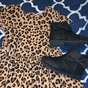 Cheetah toddler girls dress